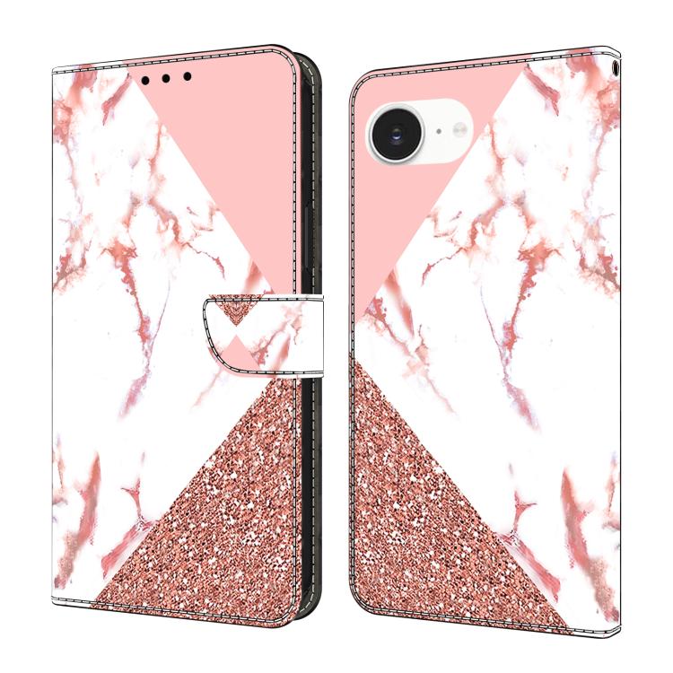 Funda para teléfono de cuero vegano pintado con efecto cristal, For iPhone 17e / 16e, For iPhone 17 Pro Max