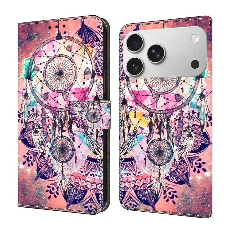 Funda para teléfono de cuero vegano pintado con efecto cristal, For iPhone 17e / 16e, For iPhone 17 Pro Max