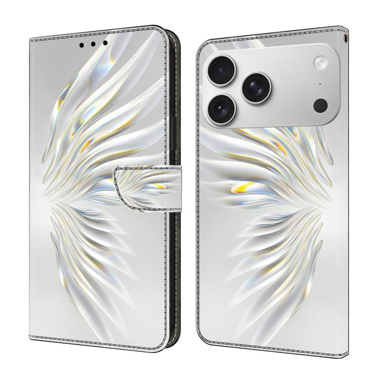 Funda para teléfono de cuero vegano pintado con efecto cristal, For iPhone 17e / 16e, For iPhone 17 Pro Max