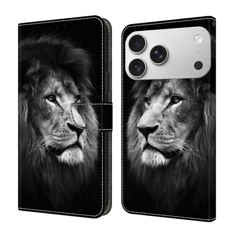 Funda para teléfono de cuero vegano pintado con efecto cristal, For iPhone 17e / 16e, For iPhone 17 Pro Max