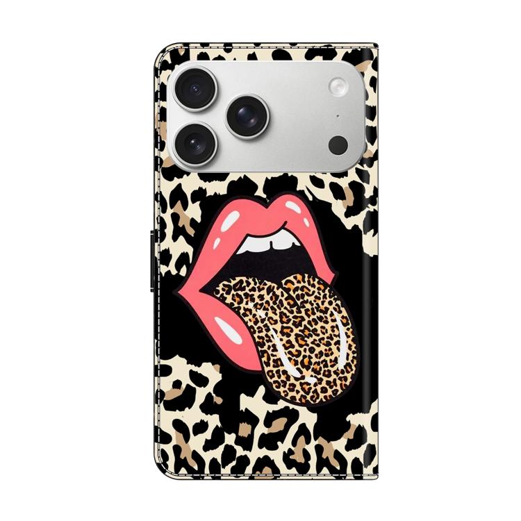 Funda para teléfono de cuero vegano pintado con efecto cristal, For iPhone 17 Pro, For iPhone 17