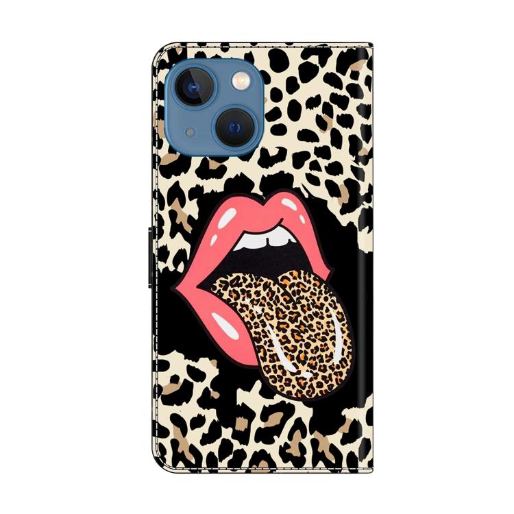 Funda para teléfono de cuero vegano pintado con efecto cristal, For iPhone 14 / 13, For iPhone 14 Pro