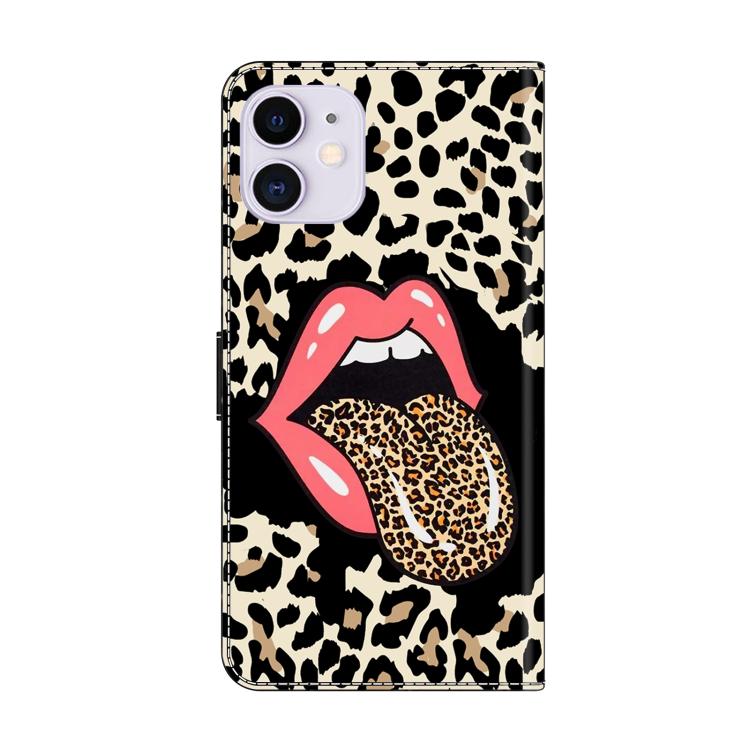Funda para teléfono de cuero vegano pintado con efecto cristal, For iPhone 11