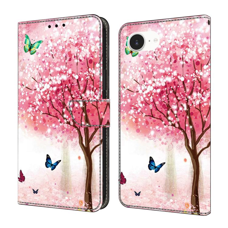 Funda para teléfono de cuero vegano pintado con efecto cristal, For iPhone 17e / 16e, For iPhone 17 Pro Max, For iPhone 17 Pro