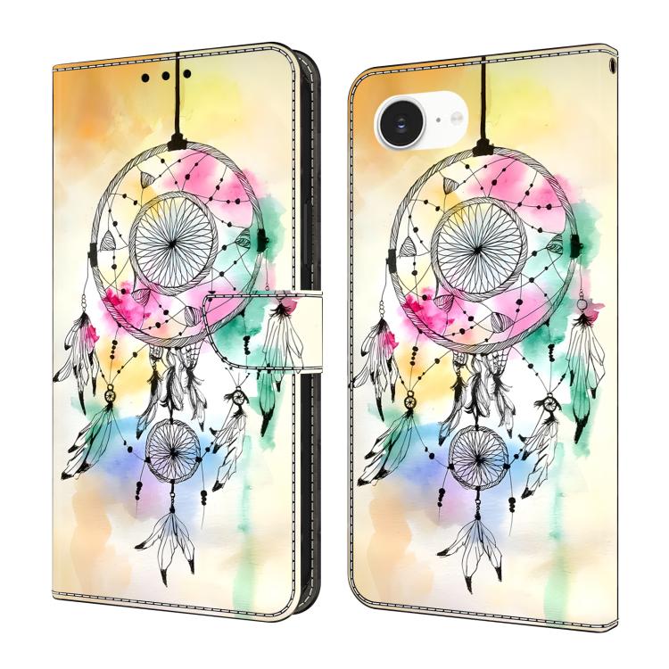 Funda para teléfono de cuero vegano pintado con efecto cristal, For iPhone 17e / 16e, For iPhone 17 Pro Max, For iPhone 17 Pro