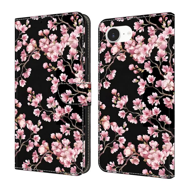 Funda para teléfono de cuero vegano pintado con efecto cristal, For iPhone 17e / 16e, For iPhone 17 Pro Max, For iPhone 17 Pro