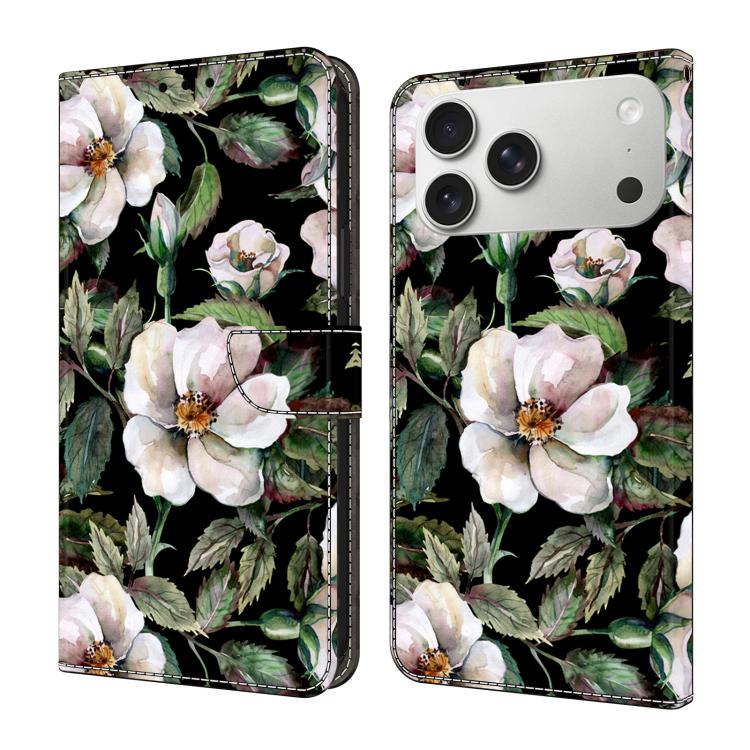 Funda para teléfono de cuero vegano pintado con efecto cristal, For iPhone 17e / 16e, For iPhone 17 Pro Max, For iPhone 17 Pro