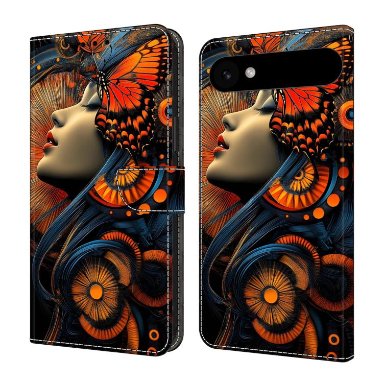 Funda para teléfono de cuero vegano pintado con efecto cristal, For iPhone 17, For iPhone Air, For iPhone 16 Pro Max