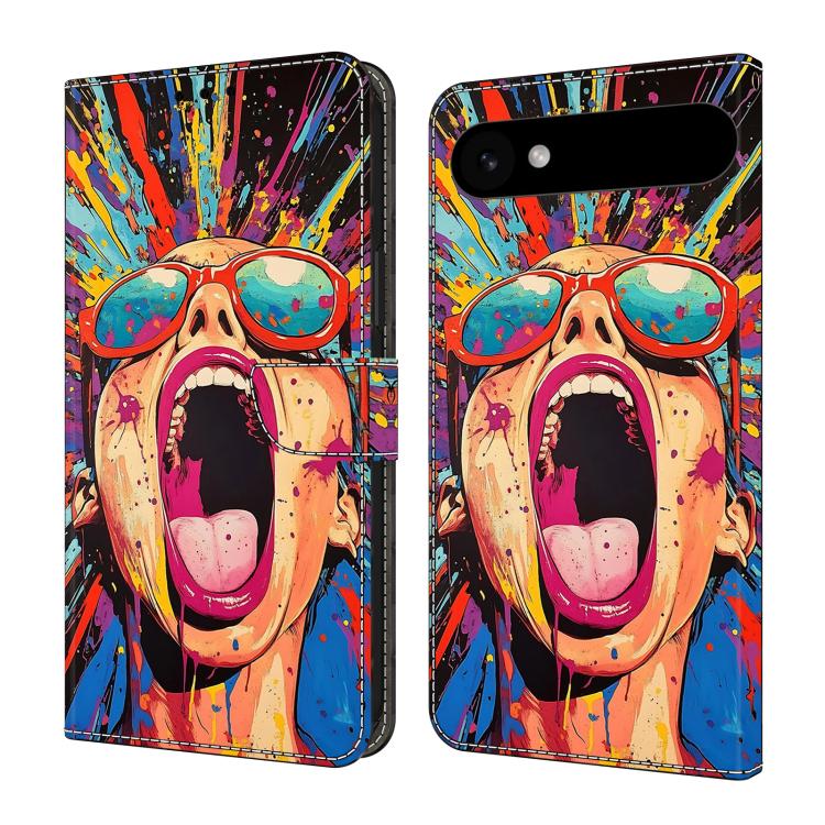 Funda para teléfono de cuero vegano pintado con efecto cristal, For iPhone 17, For iPhone Air, For iPhone 16 Pro Max