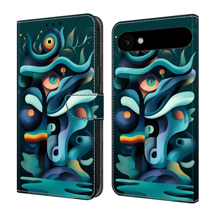 Funda para teléfono de cuero vegano pintado con efecto cristal, For iPhone 17, For iPhone Air, For iPhone 16 Pro Max