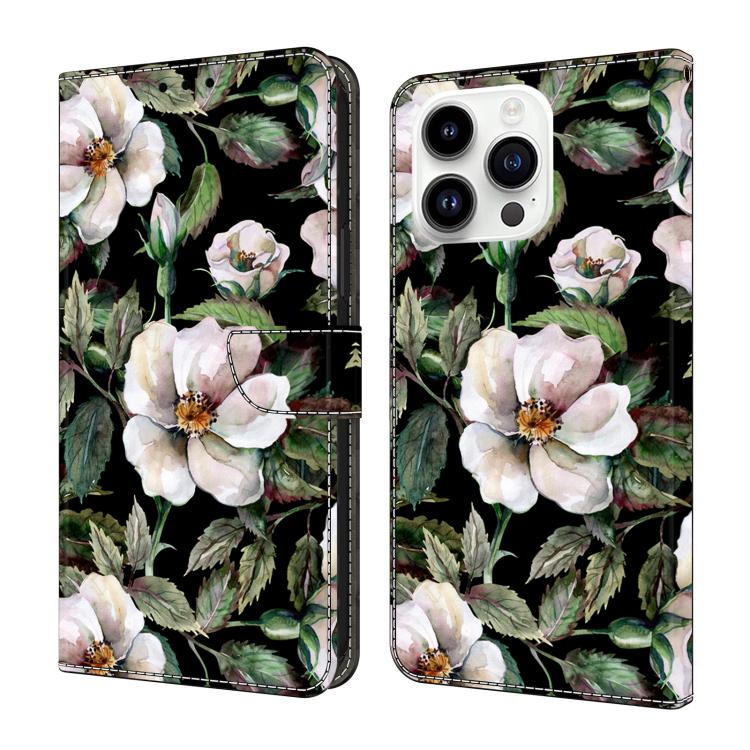 Funda para teléfono de cuero vegano pintado con efecto cristal, For iPhone 16 Pro, For iPhone 16 Plus, For iPhone 16