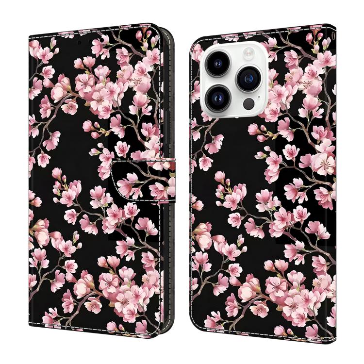 Funda para teléfono de cuero vegano pintado con efecto cristal, For iPhone 16 Pro, For iPhone 16 Plus, For iPhone 16