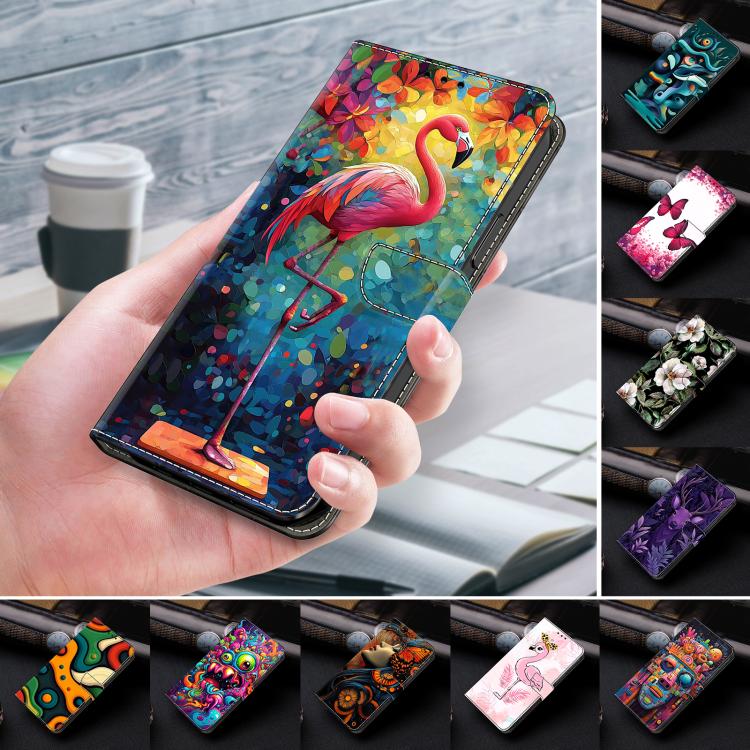 Funda para teléfono de cuero vegano pintado con efecto cristal, For iPhone 15 Pro Max, For iPhone 15 Pro, For iPhone 15 Plus