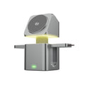 Cargador inalámbrico HS-V25 QI2 de 25 W 3 en 1 con luz nocturna elevable