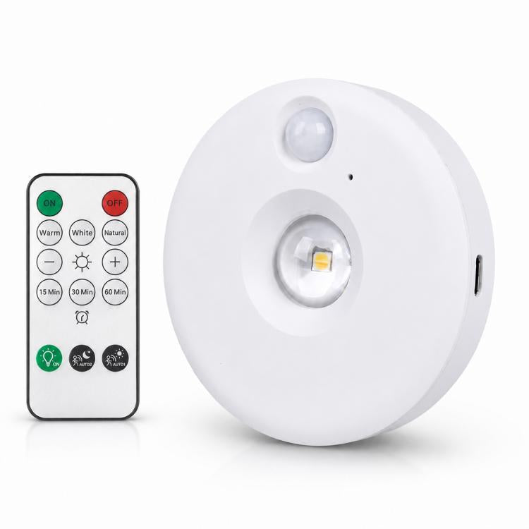 Luces nocturnas inteligentes con sensor tipo ojo de gato y control remoto.,