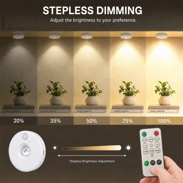 Luces nocturnas inteligentes con sensor tipo ojo de gato y control remoto.,