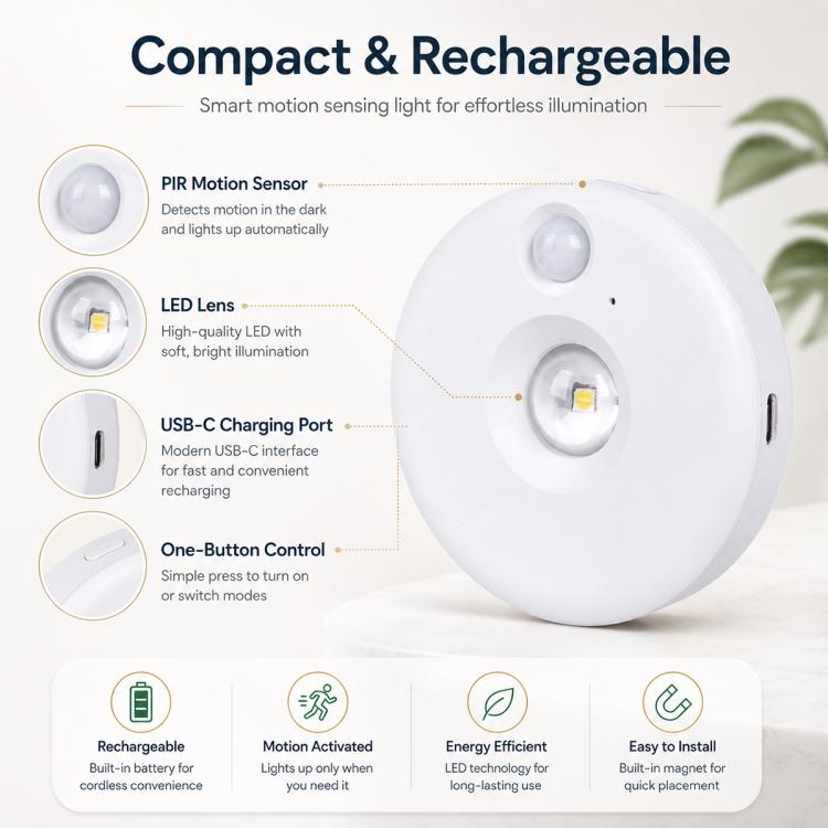 Luces nocturnas inteligentes con sensor tipo ojo de gato y control remoto.,