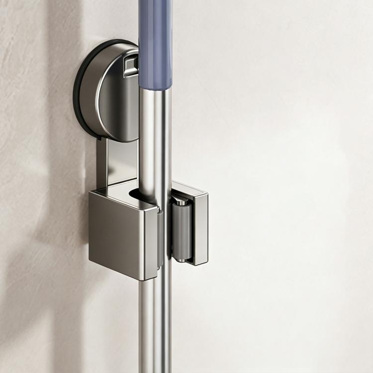 Soporte de pared con ventosa para fregonas y escobas (sin necesidad de taladrar), Mop Holder, Electroplated Mop Holder, Integrated Mop Holder, Classic Mop Holder, 2pcs Mop Holder, 2pcs Electroplated Mop Holder, 2pcs Integrated Mop Holder               ...