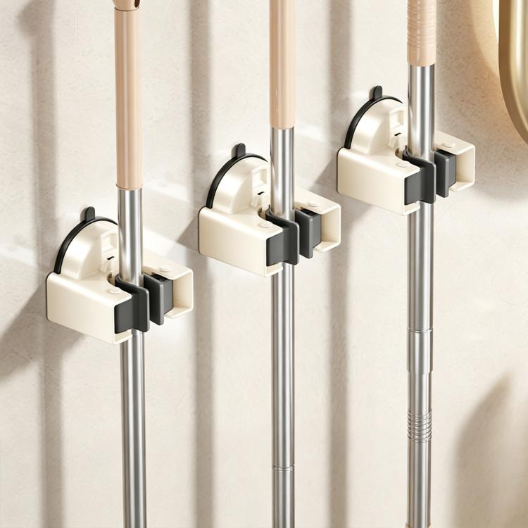 Soporte de pared con ventosa para fregonas y escobas (sin necesidad de taladrar), Mop Holder, Electroplated Mop Holder, Integrated Mop Holder, Classic Mop Holder, 2pcs Mop Holder, 2pcs Electroplated Mop Holder, 2pcs Integrated Mop Holder               ...