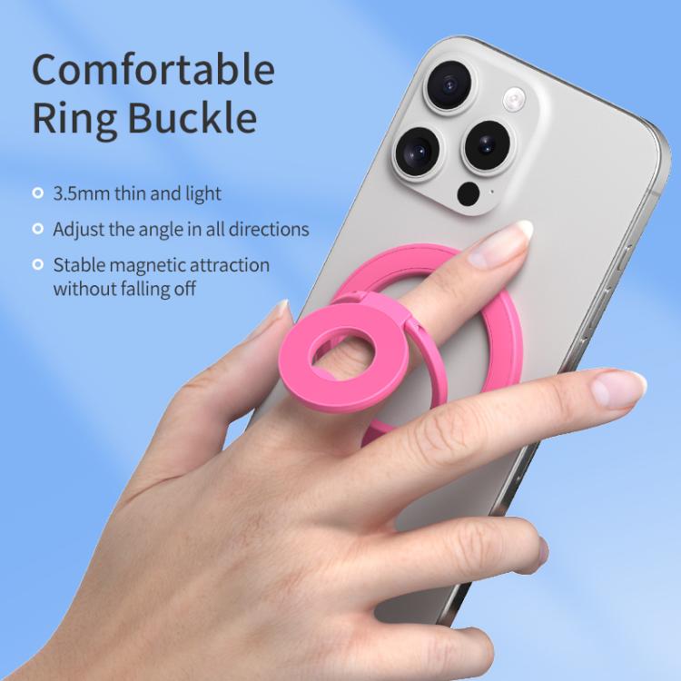 Soporte magnético para teléfono con hebilla de anillo giratoria de 360 grados y diseño colorido y multifuncional