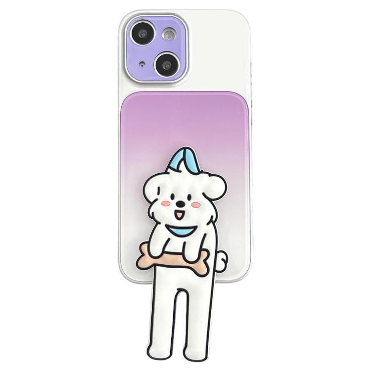 Funda para teléfono de TPU, silicona y acrílico con efecto degradado y soporte para gatos., For iPhone 13 Pro Max, For iPhone 13 Pro, For iPhone 13