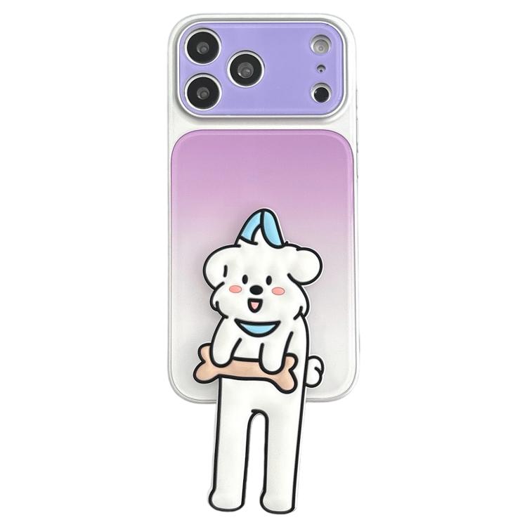 Funda para teléfono de TPU, silicona y acrílico con efecto degradado y soporte para gatos., For iPhone 17 Pro Max, For iPhone 17 Pro, For iPhone 17, For iPhone 16 Pro Max, For iPhone 16 Pro, For iPhone 16, For iPhone 15 Pro Max, For iPhone 15 Pro      ...