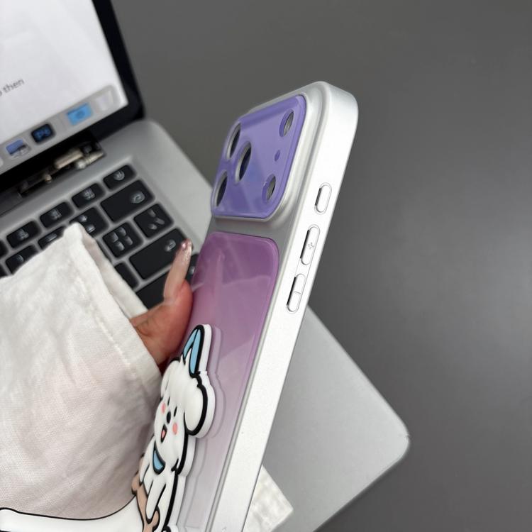 Funda para teléfono de TPU, silicona y acrílico con efecto degradado y soporte para gatos., For iPhone 13 Pro Max, For iPhone 13 Pro, For iPhone 13