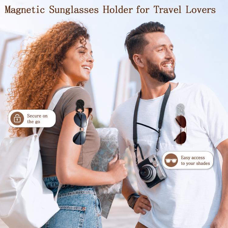 Soporte magnético de silicona para gafas