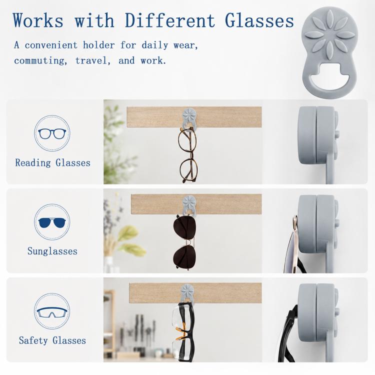 Soporte magnético de silicona para gafas