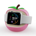 Soporte de carga de silicona con forma de Apple para reloj inteligente., For Apple Watch Full Series