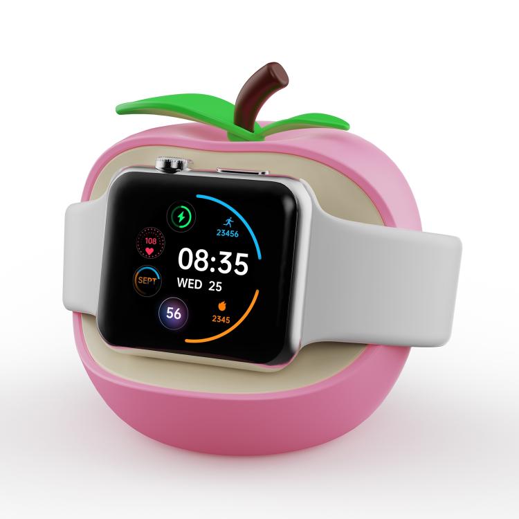 Soporte de carga de silicona con forma de Apple para reloj inteligente., For Apple Watch Full Series