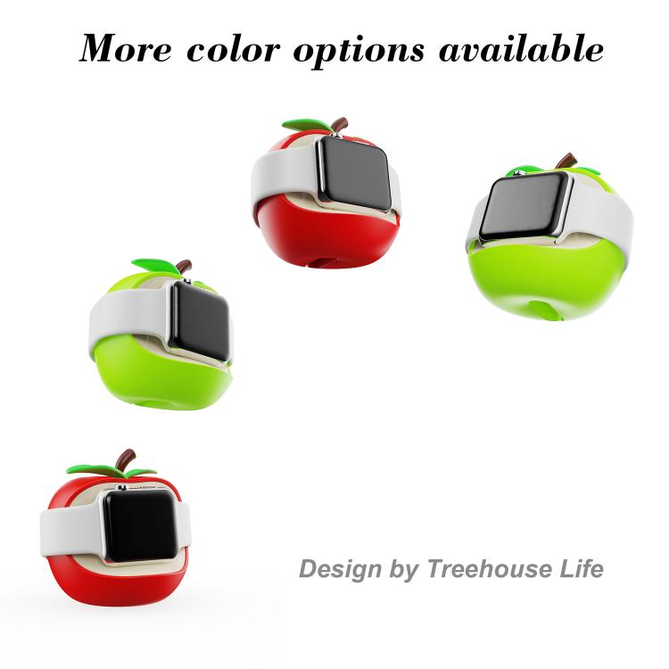 Soporte de carga de silicona con forma de Apple para reloj inteligente., For Apple Watch Full Series