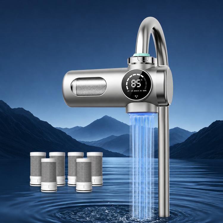 Grifo purificador de agua inteligente, desmontable y lavable, con cartucho de filtro., 1 Device + 1 Chip, 1 Device + 2 Chips, 1 Device + 4 Chips, 1 Device + 6 Chips, 1 Device + 8 Chips