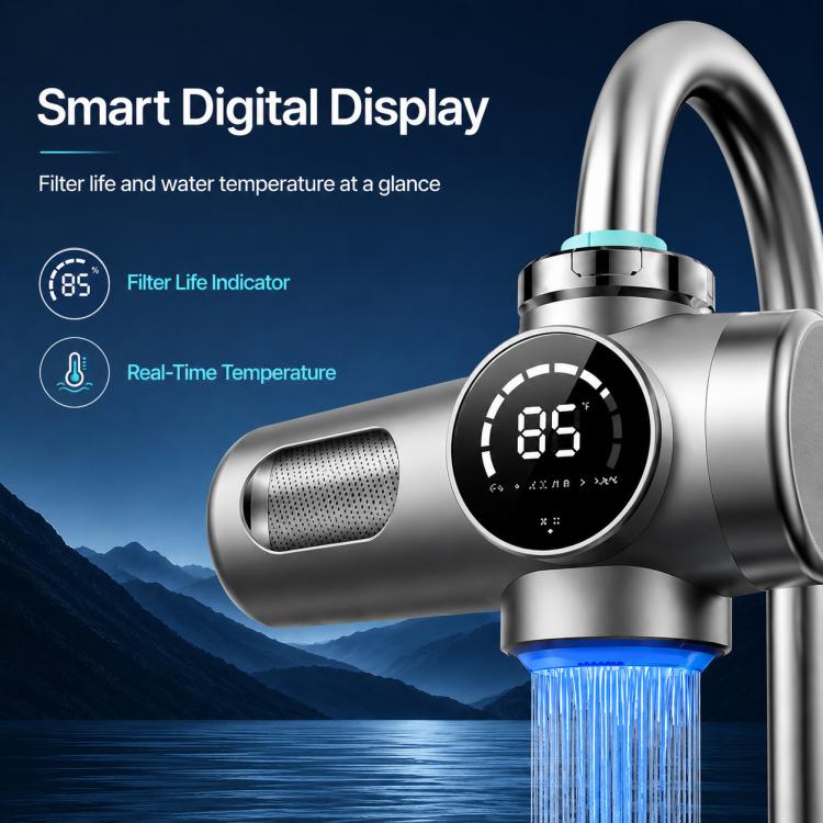 Grifo purificador de agua inteligente, desmontable y lavable, con cartucho de filtro., 1 Device + 1 Chip, 1 Device + 2 Chips, 1 Device + 4 Chips, 1 Device + 6 Chips, 1 Device + 8 Chips