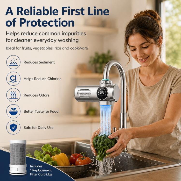 Grifo purificador de agua inteligente, desmontable y lavable, con cartucho de filtro., 1 Device + 1 Chip, 1 Device + 2 Chips, 1 Device + 4 Chips, 1 Device + 6 Chips, 1 Device + 8 Chips