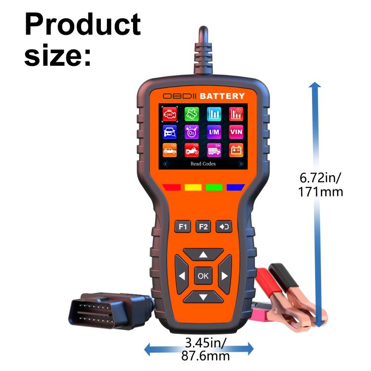 K2 Pro Herramienta de diagnóstico OBDII para automóviles 2 en 1 y comprobador de baterías, K2 Pro