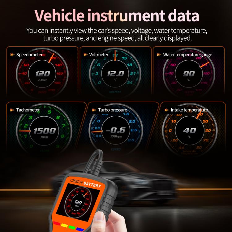 K2 Pro Herramienta de diagnóstico OBDII para automóviles 2 en 1 y comprobador de baterías, K2 Pro