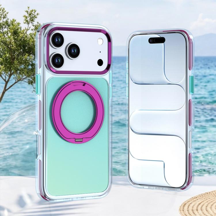 Funda para teléfono con soporte giratorio de dos tonos y contraste, For iPhone 17 Pro Max, For iPhone 17 Pro, For iPhone 17, For iPhone 16 Pro Max, For iPhone 16 Pro, For iPhone 16, For iPhone 15 Pro Max, For iPhone 15 Pro, For iPhone 14 Pro           ...