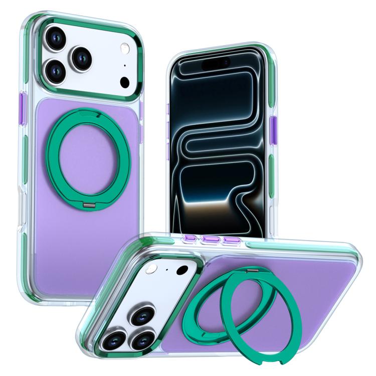 Funda para teléfono con soporte giratorio de dos tonos y contraste, For iPhone 17 Pro Max, For iPhone 17 Pro, For iPhone 17, For iPhone 16 Pro Max, For iPhone 16 Pro, For iPhone 16, For iPhone 15 Pro Max, For iPhone 15 Pro, For iPhone 14 Pro           ...
