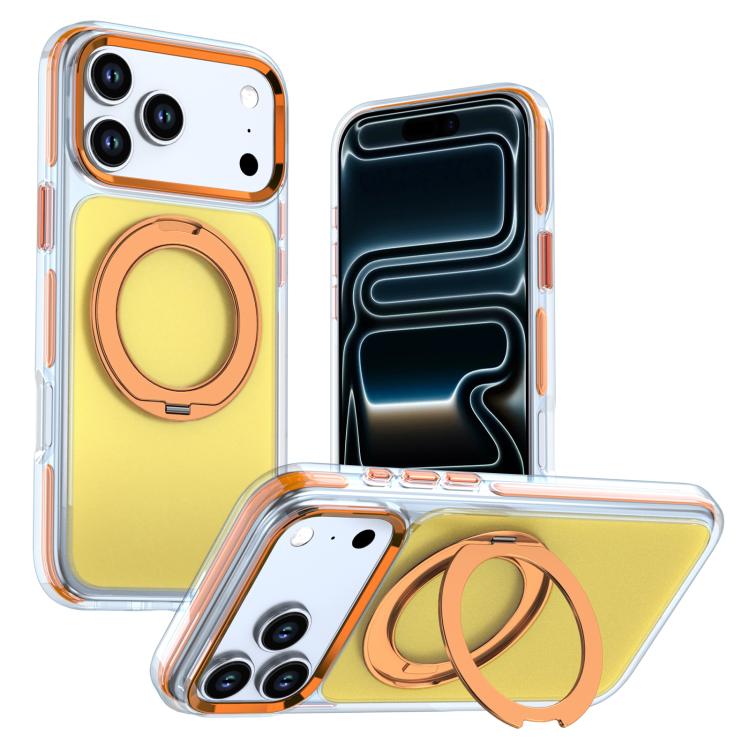 Funda para teléfono con soporte giratorio de dos tonos y contraste, For iPhone 17 Pro Max, For iPhone 17 Pro, For iPhone 17, For iPhone 16 Pro Max, For iPhone 16 Pro, For iPhone 16, For iPhone 15 Pro Max, For iPhone 15 Pro, For iPhone 14 Pro           ...
