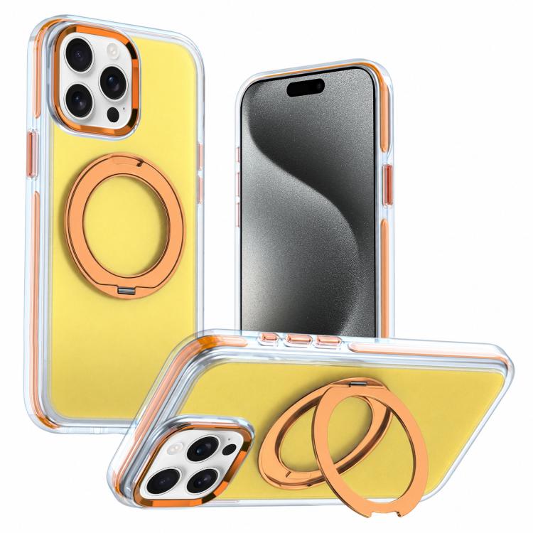 Funda para teléfono con soporte giratorio de dos tonos y contraste, For iPhone 17 Pro Max, For iPhone 17 Pro, For iPhone 17, For iPhone 16 Pro Max, For iPhone 16 Pro, For iPhone 16, For iPhone 15 Pro Max, For iPhone 15 Pro, For iPhone 14 Pro           ...