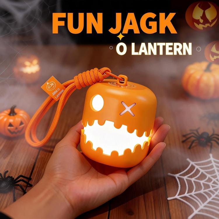 Linterna de calabaza divertida HZ-K10 para crear un ambiente de Halloween y luz nocturna., 1 Pack, 2 Packs