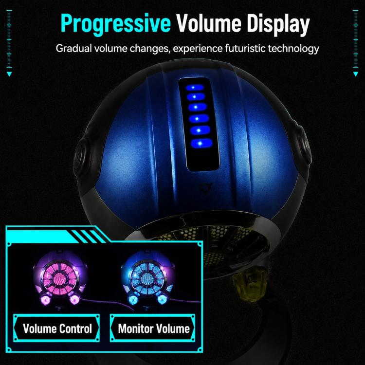 Micrófono de condensador de escritorio estilo cyberpunk DJ-86, DJ-86