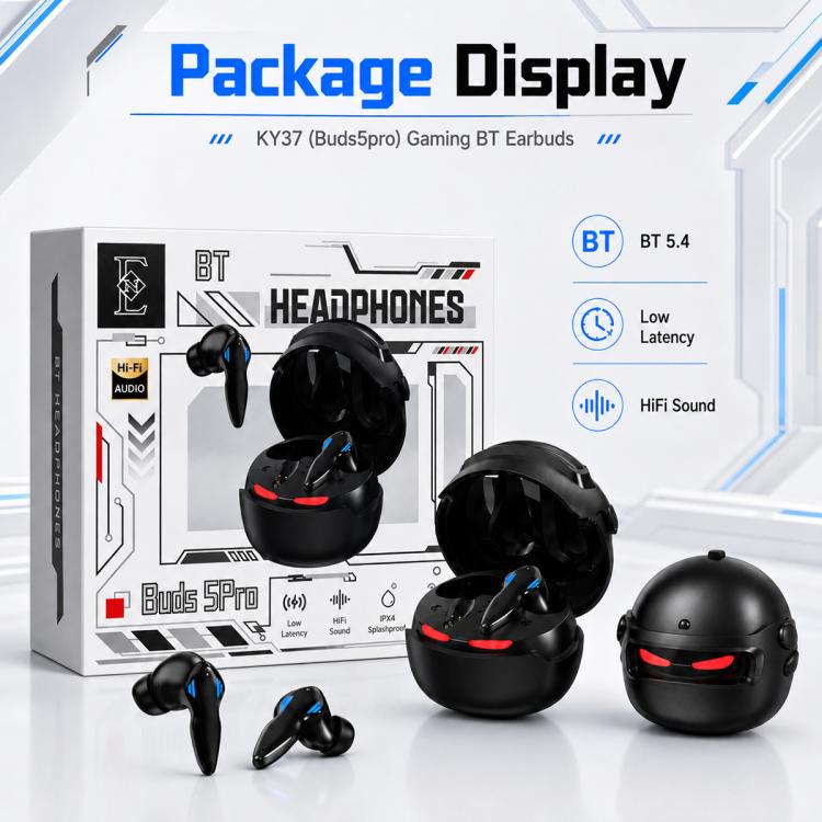 Auriculares inalámbricos para juegos KY37 Buds 5Pro con Bluetooth 5.4