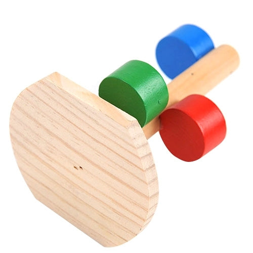 Mascota de madera Natural hámster colorido escala escalera plataforma juguete para mascotas pequeñas, Scaling Step Ladder Platform