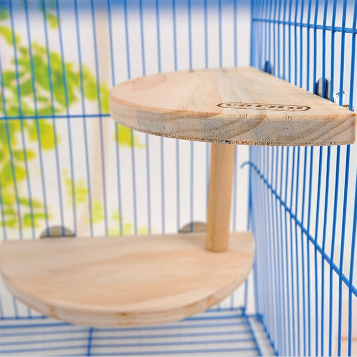 Mascota de madera de dos capas, placa de pie para hámster, trampolín para hámster, juguetes con pedales para mascotas pequeñas, Two Layers Footplate