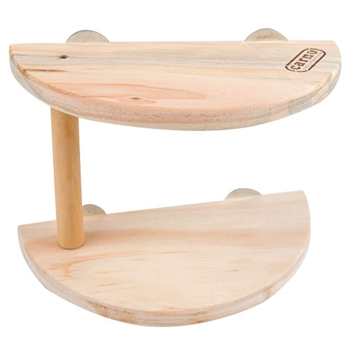 Mascota de madera de dos capas, placa de pie para hámster, trampolín para hámster, juguetes con pedales para mascotas pequeñas, Two Layers Footplate