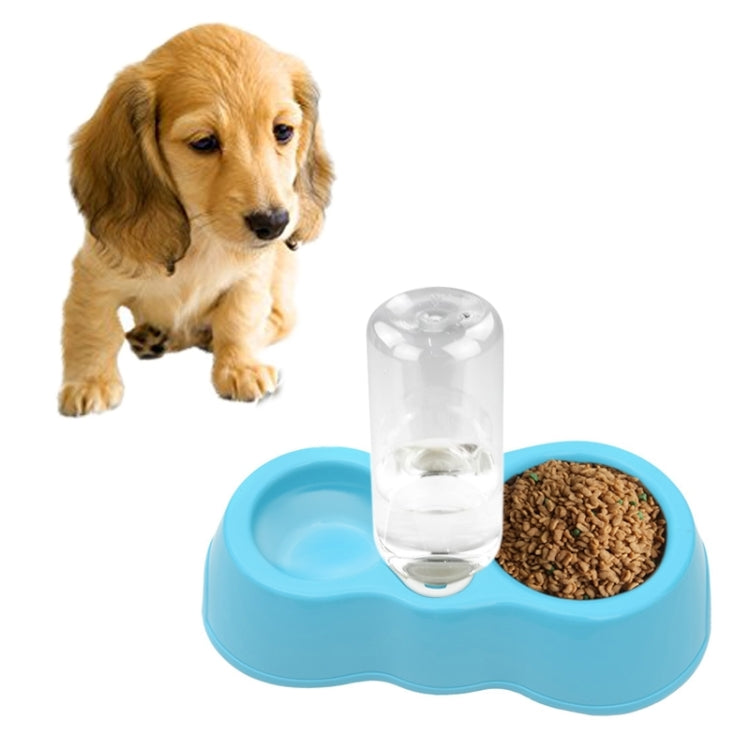 Plato de comida para perros y gatos + cuencos dobles para agua potable con dispensador de agua automático