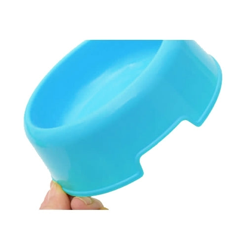 Cuencos para mascotas individuales de material plástico de color caramelo claro para perros y gatos, Single Pets Bowls