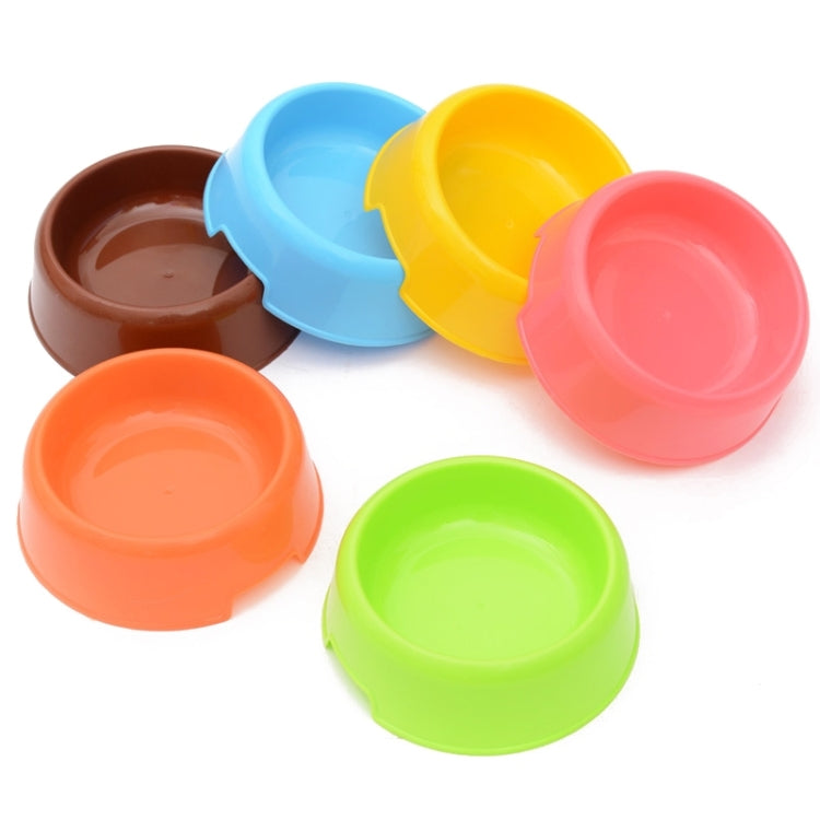 Cuencos para mascotas individuales de material plástico de color caramelo claro para perros y gatos, Single Pets Bowls